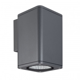 Уличный настенный светильник Arlight LGD-EVO-WALL-S100x100-12W Warm3000 (GR, 44 deg, 230V) 046193