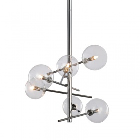 Люстра на штанге Delight Collection Globe Mobile MX19009070-6A chrome