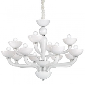 Подвесная люстра Ideal Lux Casanova SP12 Bianco 094052