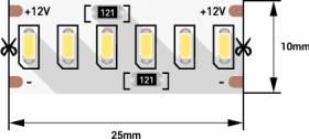Светодиодная лента SWG SWG4240-12-24-W-M 009255