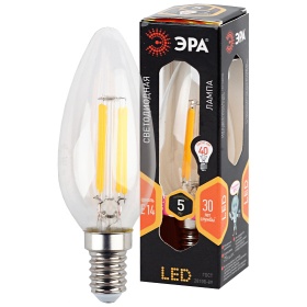 Лампа светодиодная Эра E14 5W 2700K F-LED B35-5W-827-E14 Б0043435