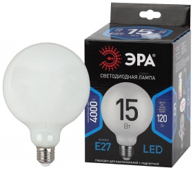 Лампа светодиодная Эра E27 15W 4000K F-LED G125-15w-840-E27 OPAL Б0047039