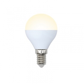 Лампа светодиодная (UL-00003826) Volpe E14 9W 3000K матовая LED-G45-9W/WW/E14/FR/NR