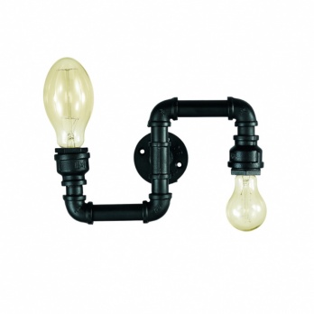 Бра Ideal Lux Plumber AP2 Nero 136691