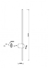 Настенный светильник Maytoni Light stick MOD237WL-L11BS3K