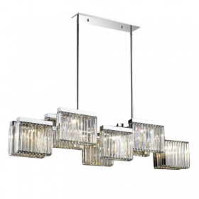 Люстра на штанге Delight Collection Broadway EP68031L-10 chrome