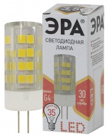 Лампа светодиодная Эра G4 3,5W 2700K LED JC-3,5W-220V-CER-827-G4 Б0027855