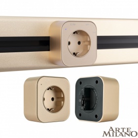 Трековая розетка Arte Milano Am-track-sockets 380022TS/ES Gold