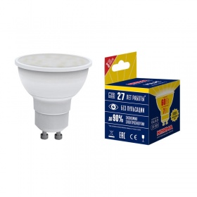 Лампа светодиодная (UL-00003838) Volpe GU10 7W 3000K матовая LED-JCDR-7W/WW/GU10/NR