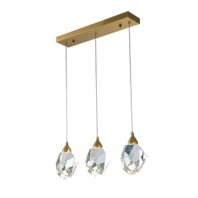 Подвесной светильник Delight Collection Crystal rock II 9701P/3L brass