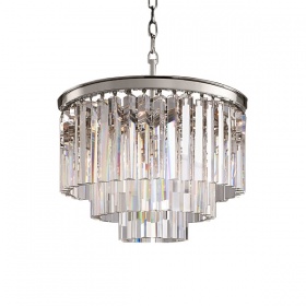 Подвесная люстра Delight Collection 1920s Odeon KR0387P-6 chrome/clear