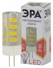 Лампа светодиодная Эра G4 5W 2700K LED JC-5W-220V-CER-827-G4 Б0027857