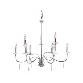 Подвесная люстра Elstead Lighting Finsbury park FP9-POL-NICKEL