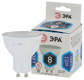 Лампа светодиодная Эра GU10 8W 4000K LED MR16-8W-840-GU10 Б0036729